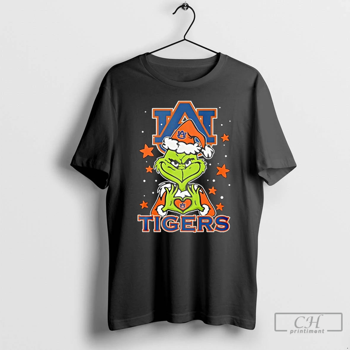 Classic Grinch Auburn Tigers Hand Heart T-Shirts, Hoodie, Sweatshirt | AU18TeeNovaLab.com