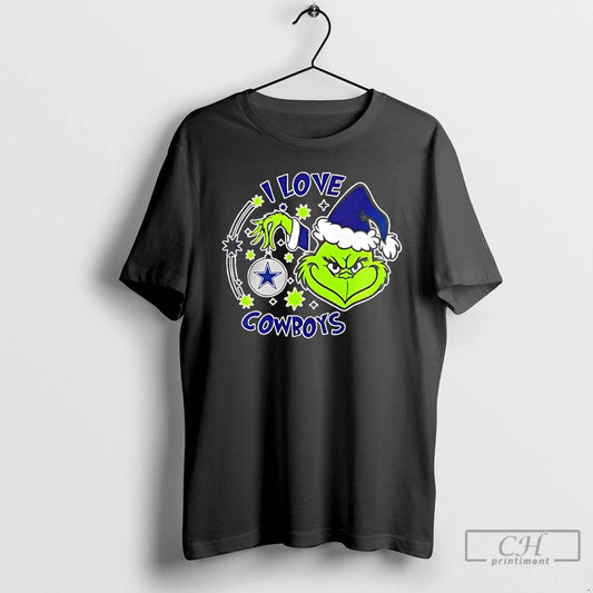 Classic Grinch I Love Dallas Cowboys They Hate Us Because They Aint Us 2 Sided