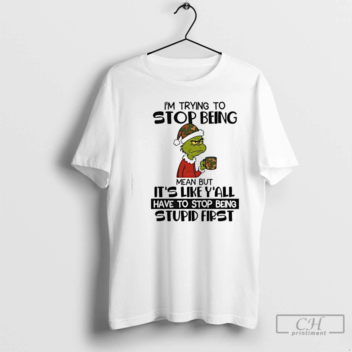 Classic Grinch Im Trying To Stop Being Mean But Its Like Yall Have To Stop T-Shirts, Hoodie, Sweatshirt | AU18TeeNovaLab.com