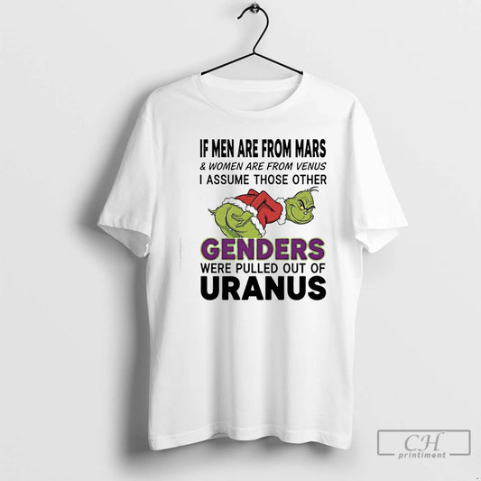Classic Grinch Xmas I Assume Those Other Genders Were Pulled Out Of Uranus T Shirts Hoodie, Sweatshirt | AU18TeeNovaLab.com