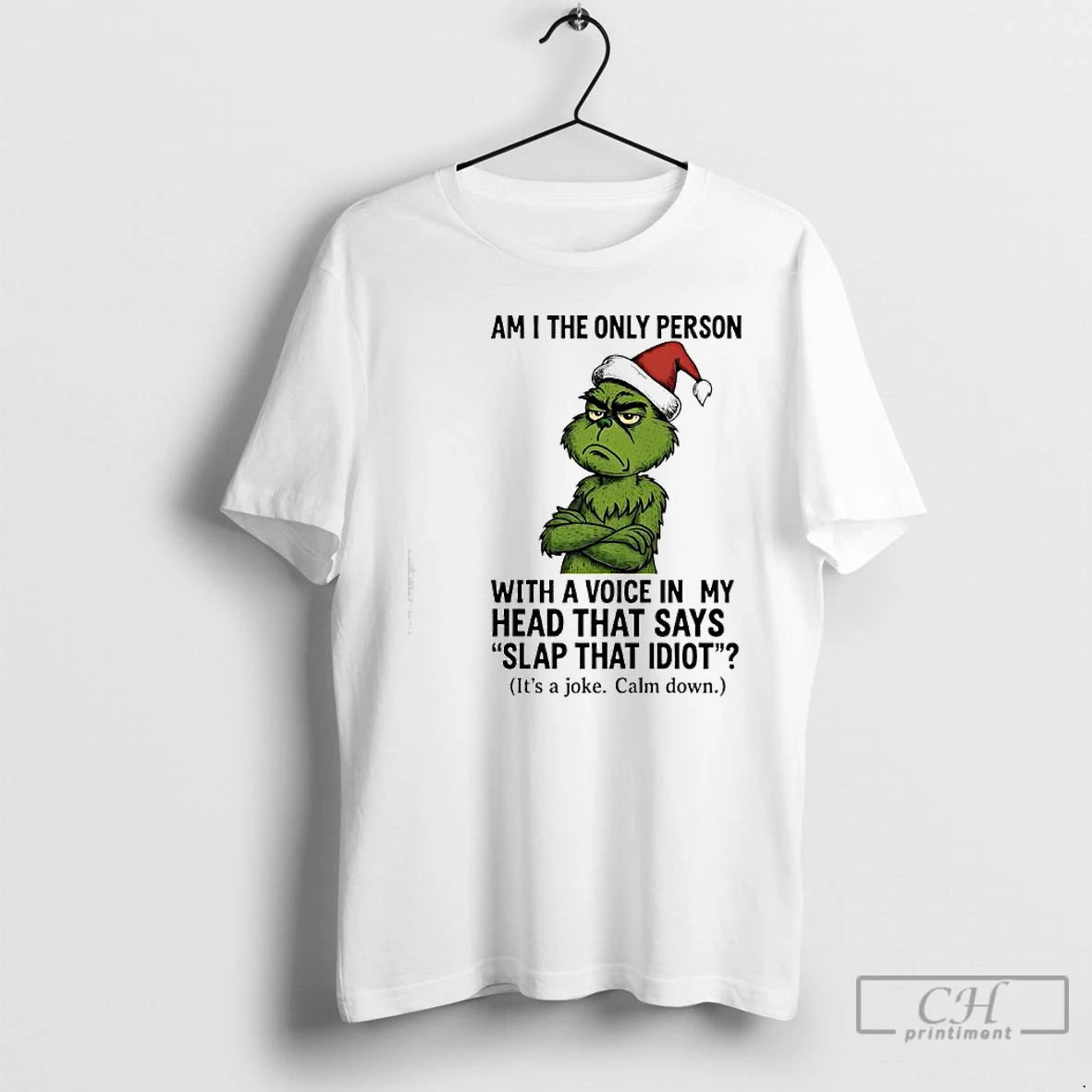 Classic Grinch Am I The Only Person With A Voice In My Head That Says T-Shirts, Hoodie, Sweatshirt | AU18TeeNovaLab.com
