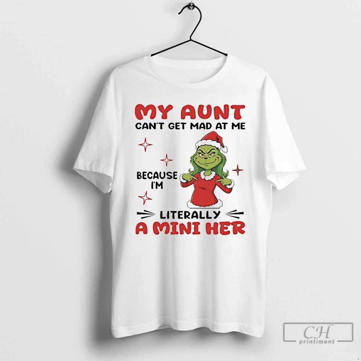 Classic Grinch My Aunt Cant Get Mad At Me Because Im Literally A Mini Her T-Shirts, Hoodie, Sweatshirt | AU18TeeNovaLab.com