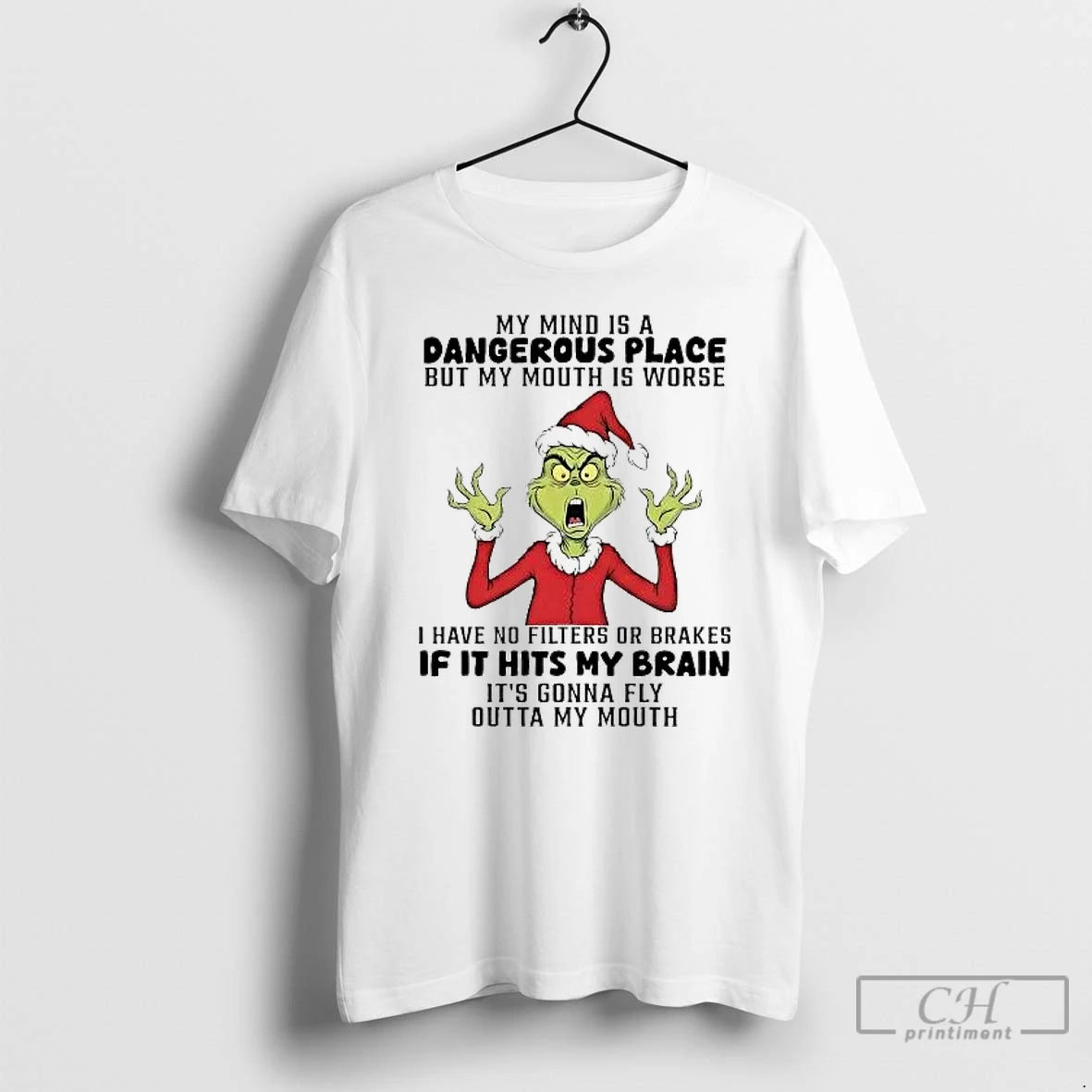 Classic Grinch My Mind Is A Dangerous Place But My Mouth Is Worse T Shirts Hoodie, Sweatshirt | AU18TeeNovaLab.com