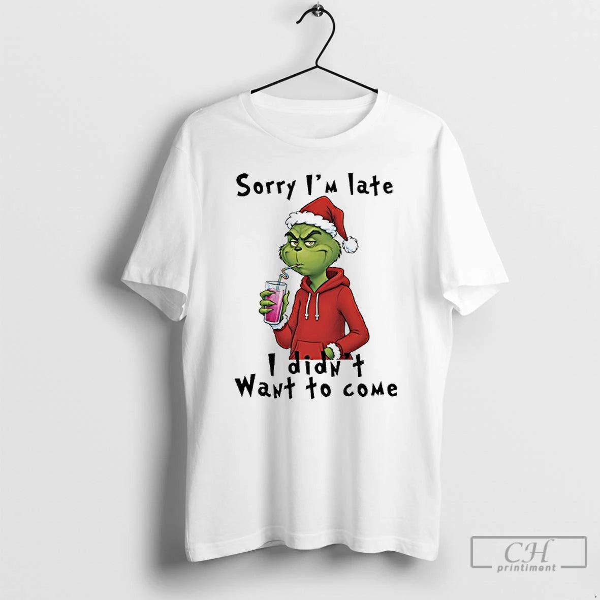 Classic Grinch Sorry Im Late I Didnt Want To Come Christmas T-Shirts, Hoodie, Sweatshirt | AU18TeeNovaLab.com