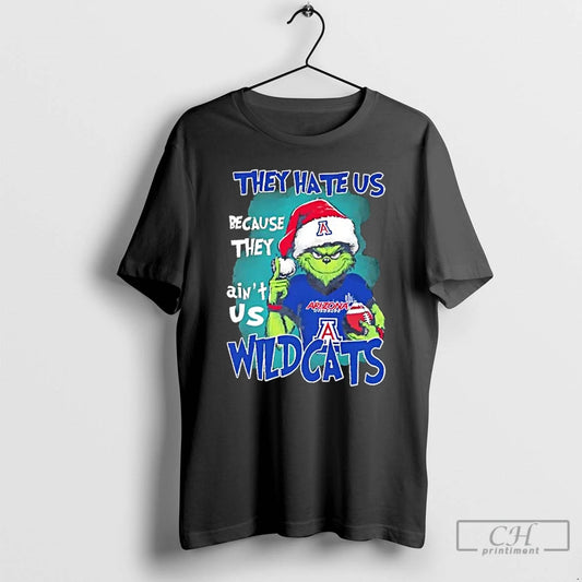 Classic Grinch They Hate Us Because They Aint Us Arizona Wildcats Christmas T Shirts Sweater Hoodie, Sweatshirt