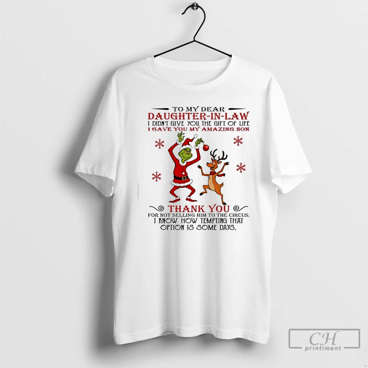 Classic Grinch To My Dear Daughter In Law I Didnt Give You The Gift Of T-Shirts, Hoodie, Sweatshirt | AU18TeeNovaLab.com