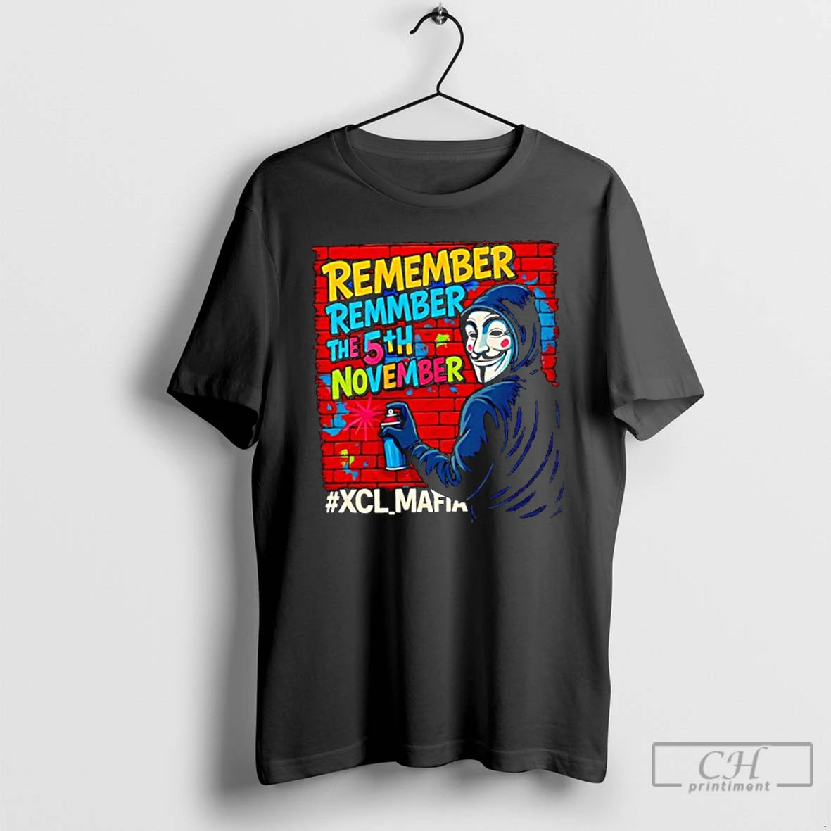Classic Guy Fawkes Mask Xcl Mafia Remember Remmber The 5th November T Shirts Hoodie, Sweatshirt | AU18TeeNovaLab.com