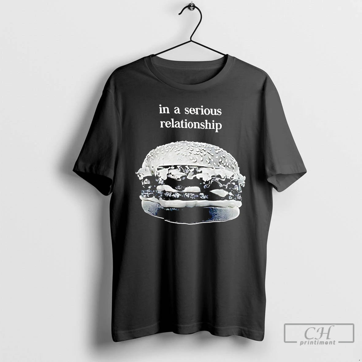 Classic Hamburger In A Serious Relationship T-Shirts, Hoodie, Sweatshirt | AU18TeeNovaLab.com