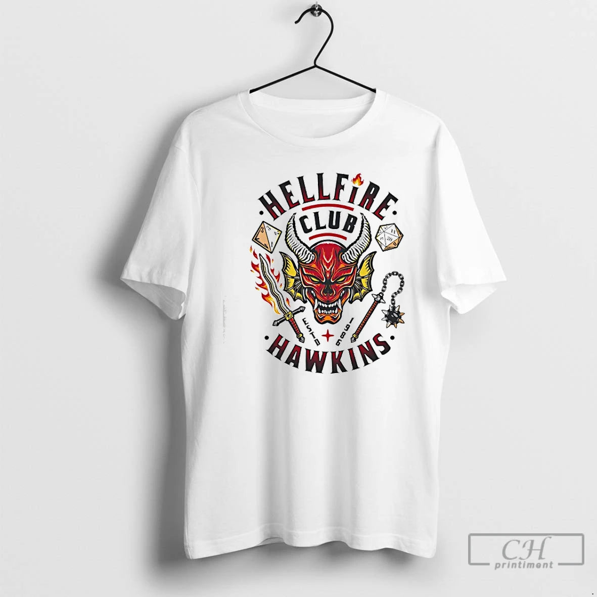 Classic Hellfire Club Hawkins Graphic T-Shirts, Hoodie, Sweatshirt | AU18TeeNovaLab.com