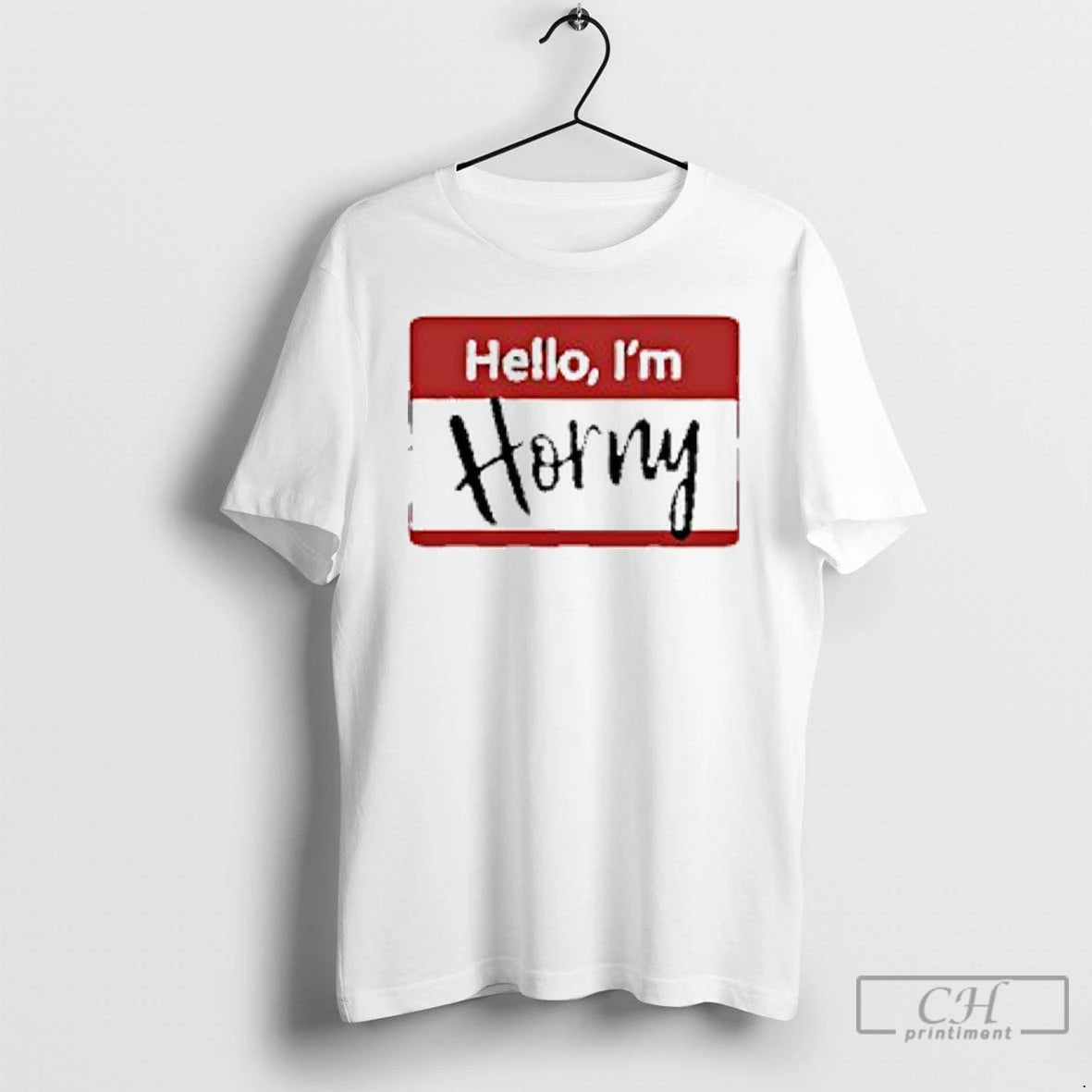 Classic Hello Im Horny Logo T-Shirts, Hoodie, Sweatshirt | AU18TeeNovaLab.com