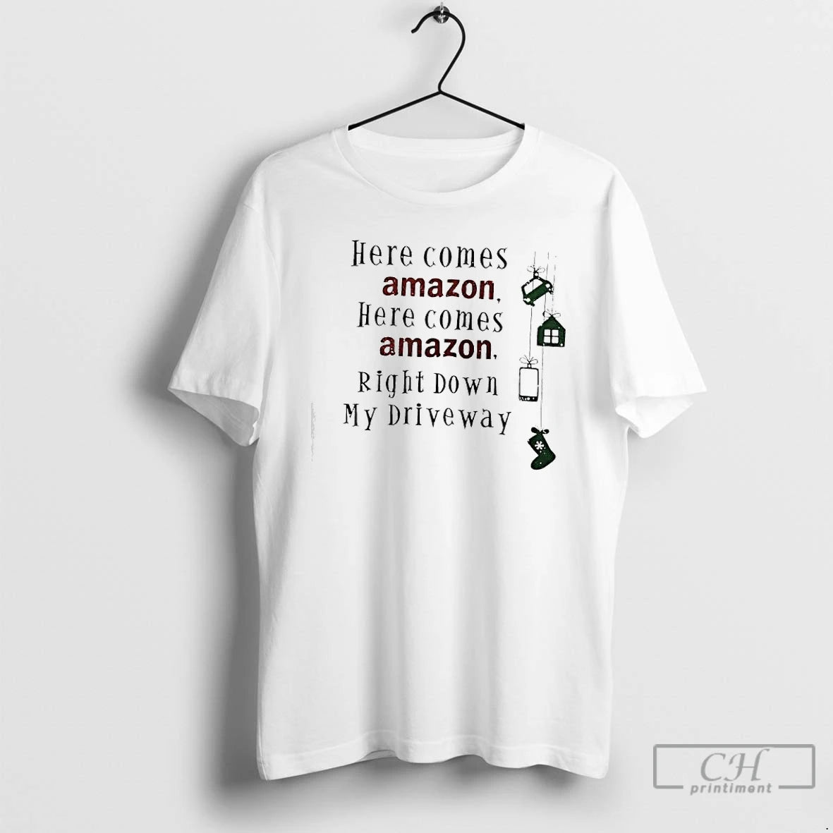 Classic Here Comes Amazon Here Comes Amazon Right Down My Driveway T-Shirts, Hoodie, Sweatshirt | AU18TeeNovaLab.com