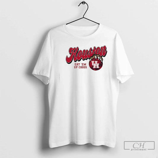 Classic Houston Cougars Claw Eat Em Up Coogs Logo T-Shirts, Hoodie, Sweatshirt | AU18TeeNovaLab.com