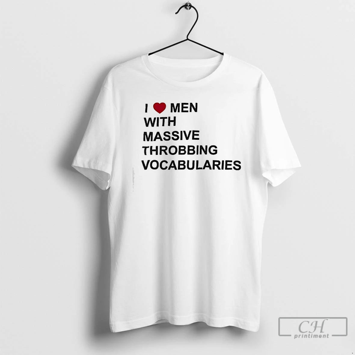 Classic I Love Men With Massive Throbbing Vocabularies Red Heart T-Shirts, Hoodie, Sweatshirt | AU18TeeNovaLab.com
