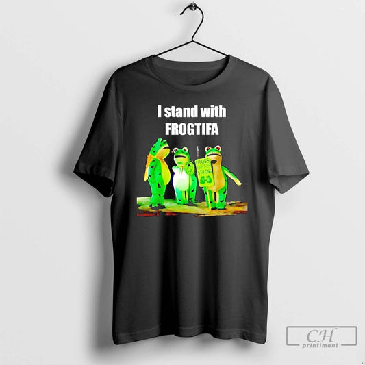 Classic I Stand With Frogtifa Portland Frog Long Sleve T Shirts