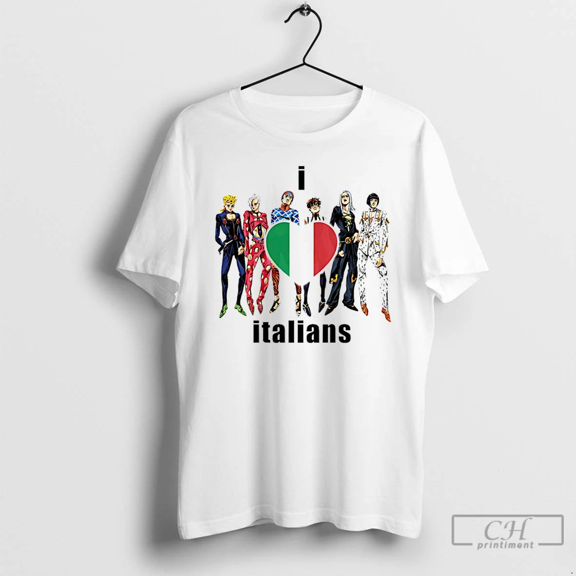 Classic I Love Italians Anime Flag T-Shirts, Hoodie, Sweatshirt | AU18TeeNovaLab.com