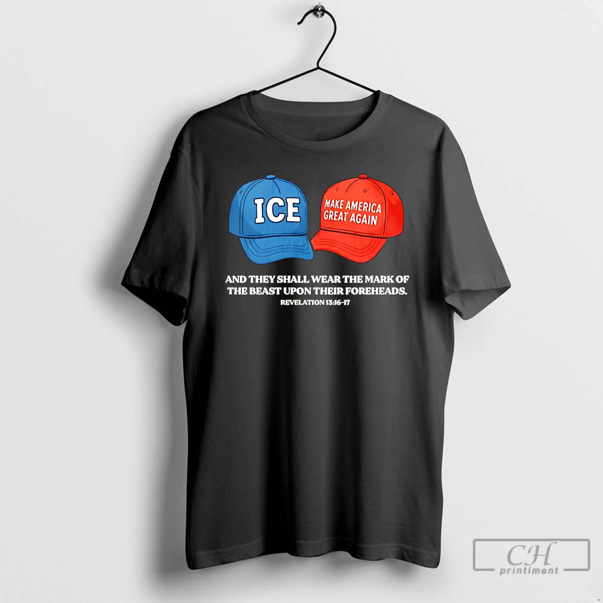 Classic Ice And Maga Hat And They Shall Wear The Mark Of The Beast Upon