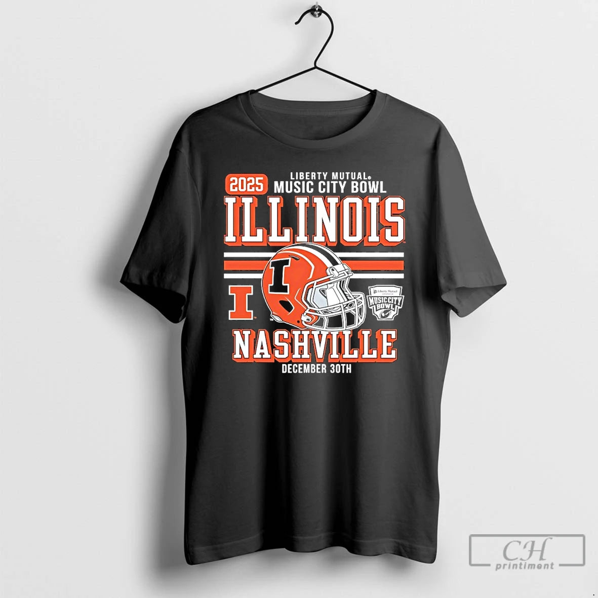 Classic Illinois Fighting Illini Football 2025 Music City Bowl Helmet T-Shirts, Hoodie, Sweatshirt | AU18TeeNovaLab.com