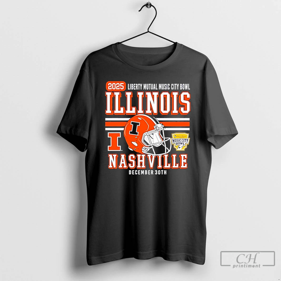 Classic Illinois Fighting Illini Football 2025 Music City Bowl T-Shirts, Hoodie, Sweatshirt | AU18TeeNovaLab.com