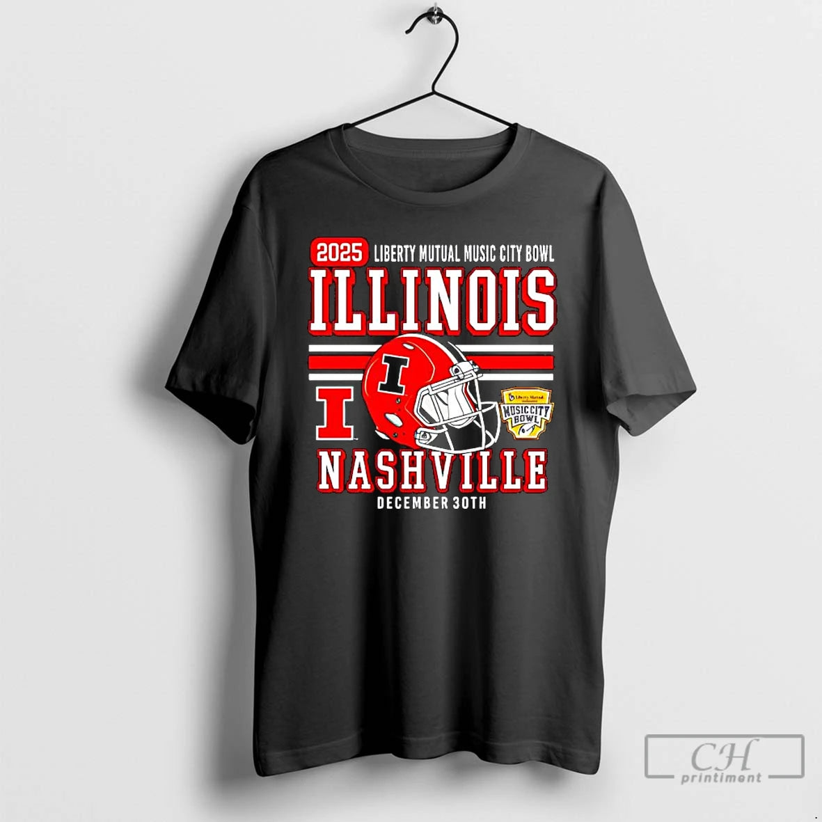 Classic Illinois Football 2025 Liberty Mutual Music City Bowl Dec 30th T-Shirts, Hoodie, Sweatshirt | AU18TeeNovaLab.com