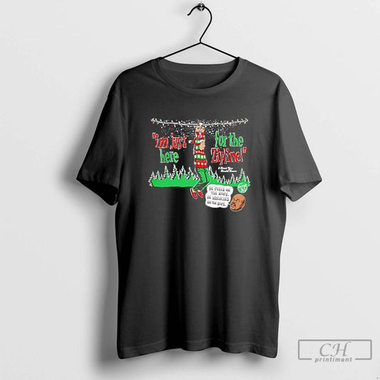 Classic Im Just Here For The Zipline He Pulls On The Rope Christmas T Shirts Hoodie, Sweatshirt | AU18TeeNovaLab.com