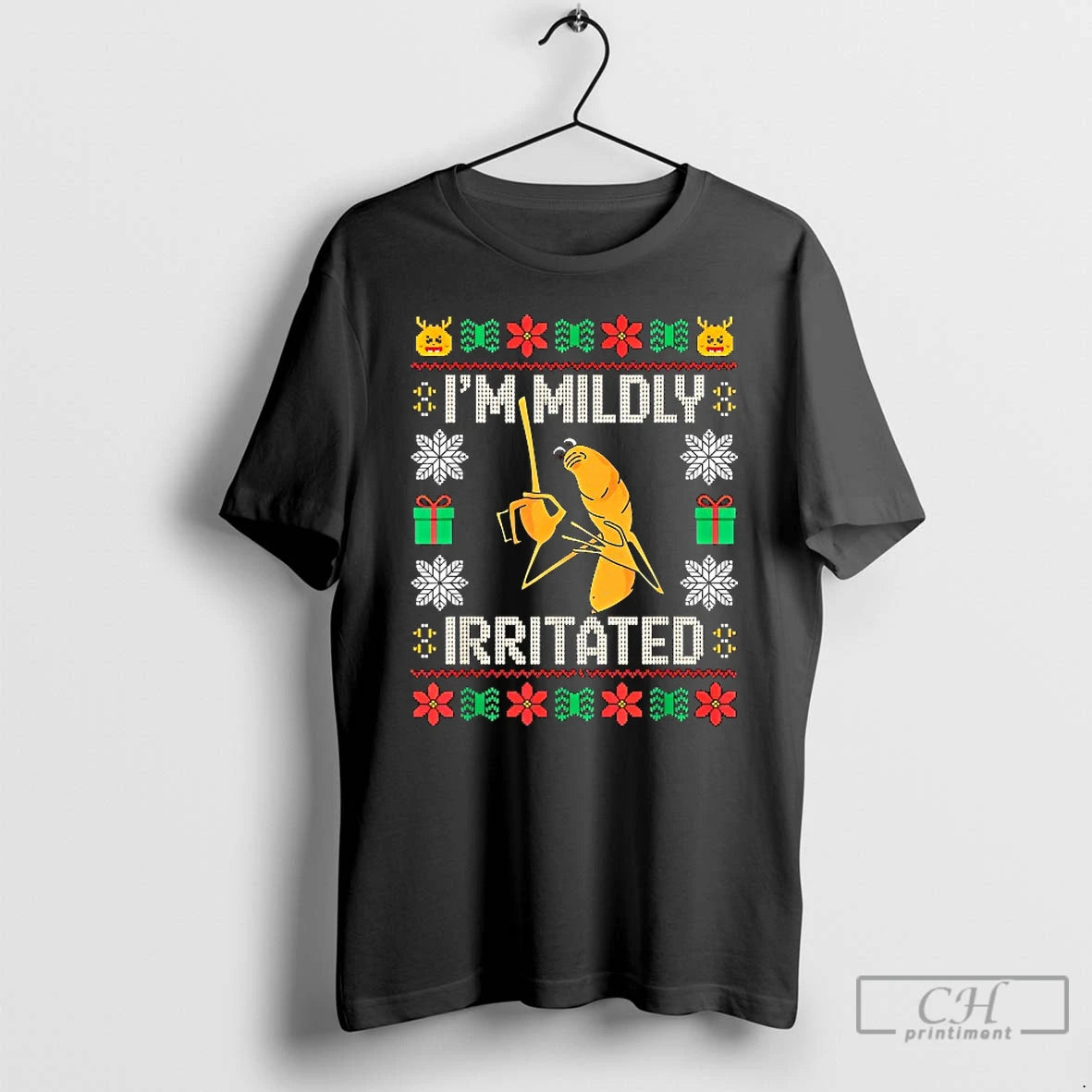 Classic Im Mildly Irritated Marcus Worm Christmas T-Shirts, Hoodie, Sweatshirt | AU18TeeNovaLab.com