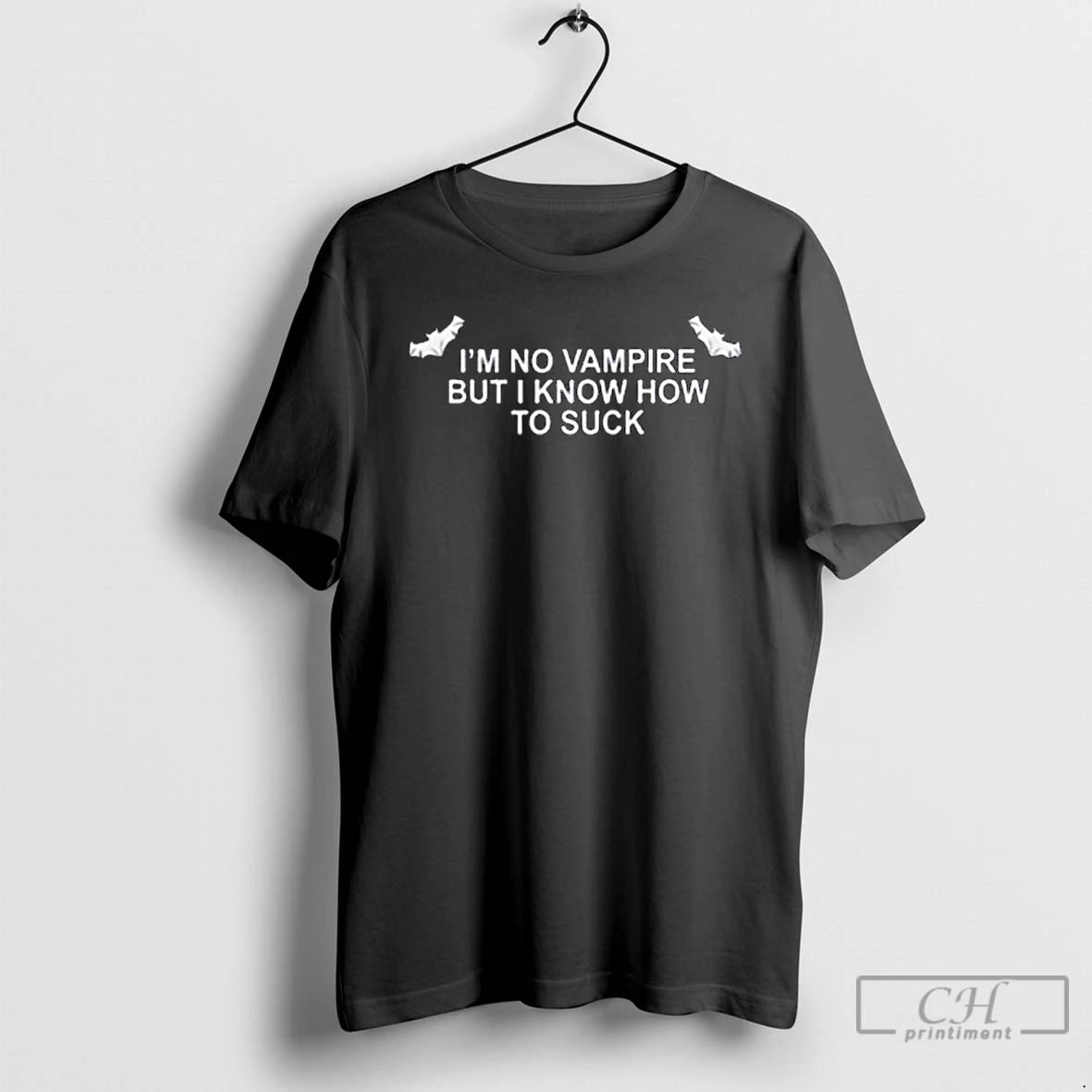 Classic Im No Vampire But I Know How To Suck Long Sleve T Shirts