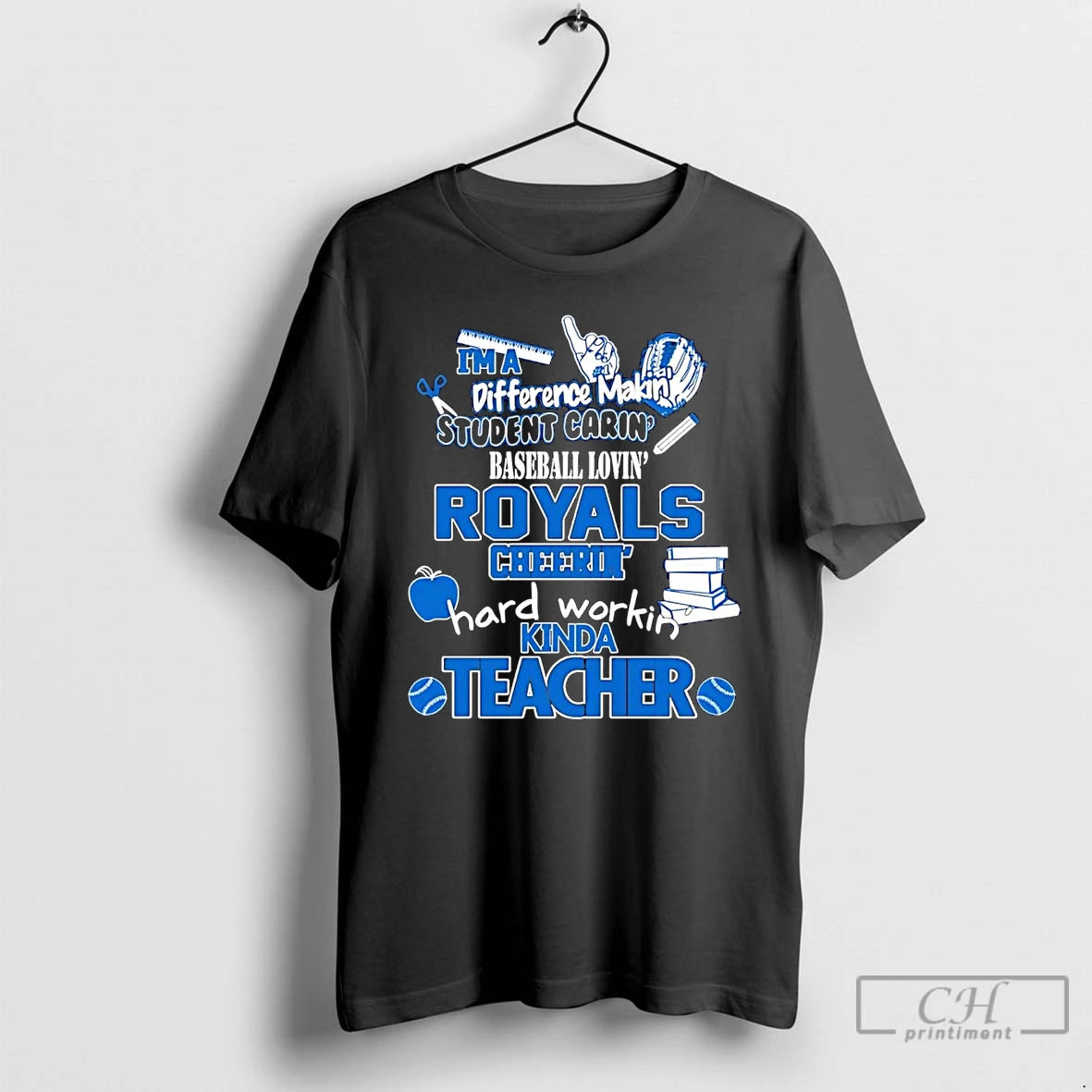 Classic Im A Difference Making Student Caring Baseball Loving Kansas City Royals T Shirts