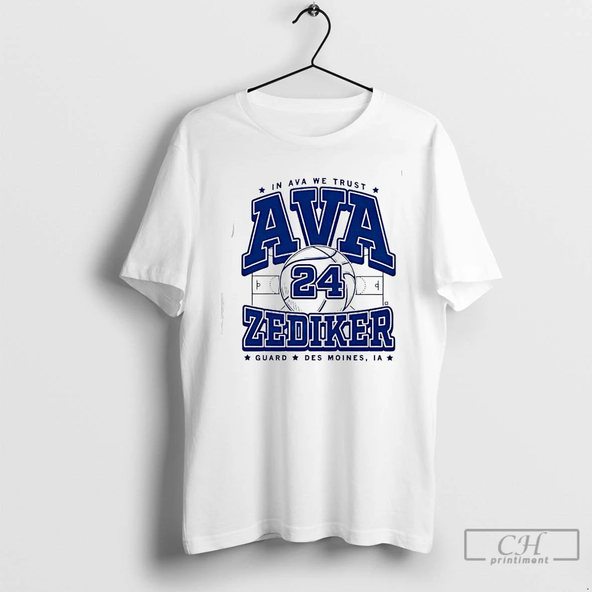 Classic In Ava Zediker We Trust Guard Des Moines Ia T-Shirts, Hoodie, Sweatshirt | AU18TeeNovaLab.com