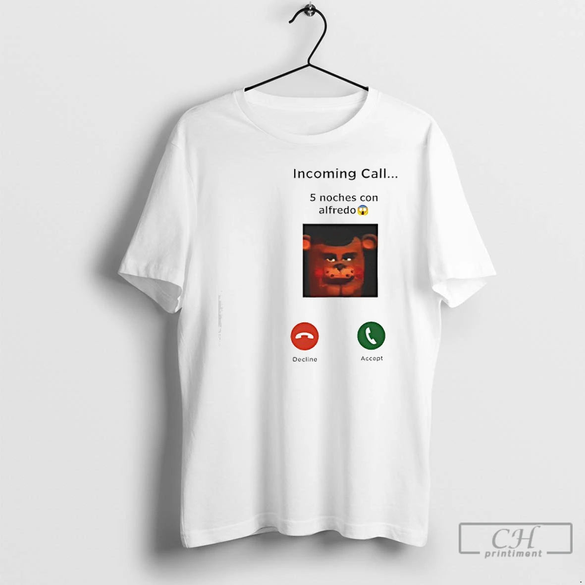 Classic Incoming Call 5 Noches Con Alfredo Decline Accept T-Shirts, Hoodie, Sweatshirt | AU18TeeNovaLab.com