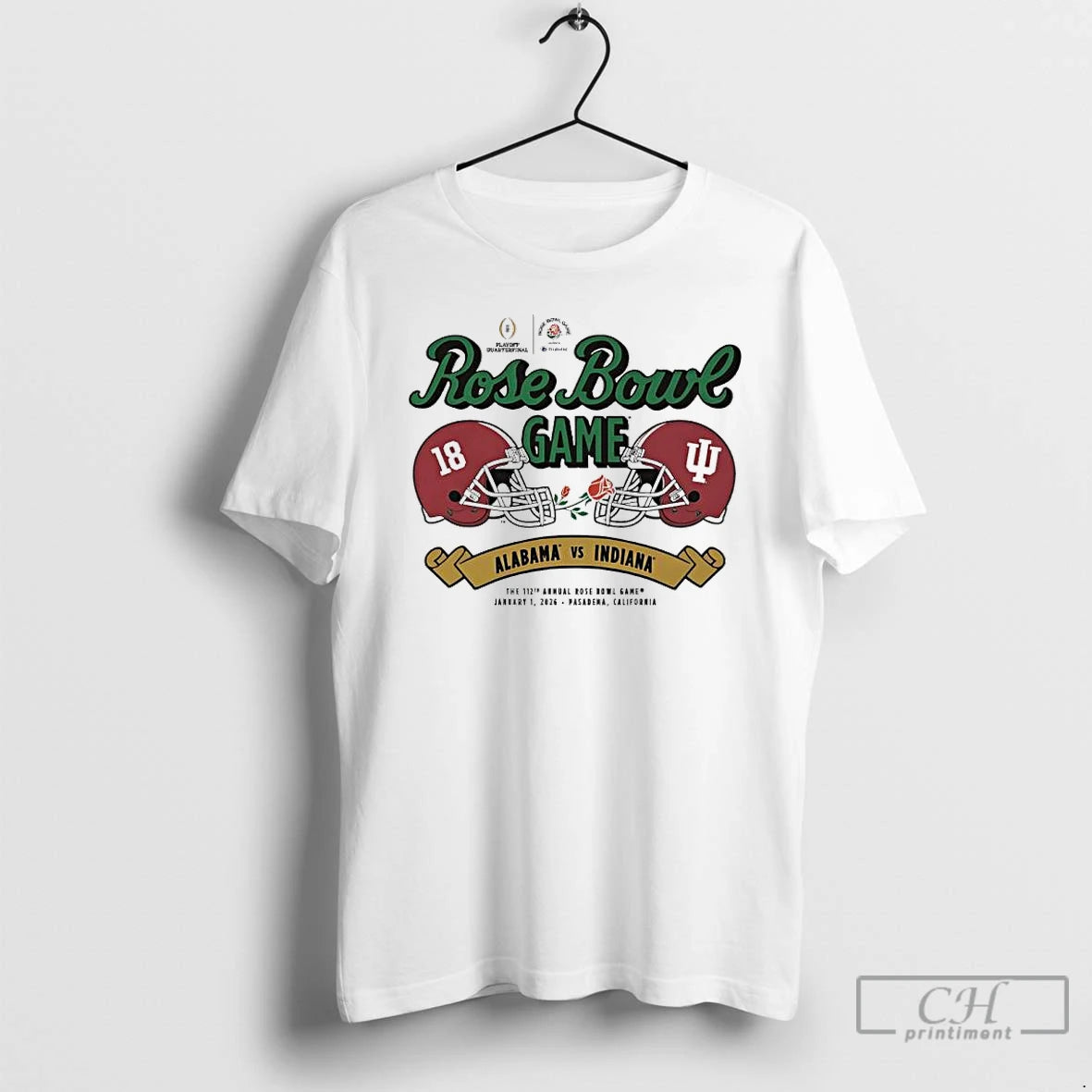 Classic Indiana Vs Alabama 2026 Rose Bowl Game Helmet Matchup T-Shirts, Hoodie, Sweatshirt | AU18TeeNovaLab.com