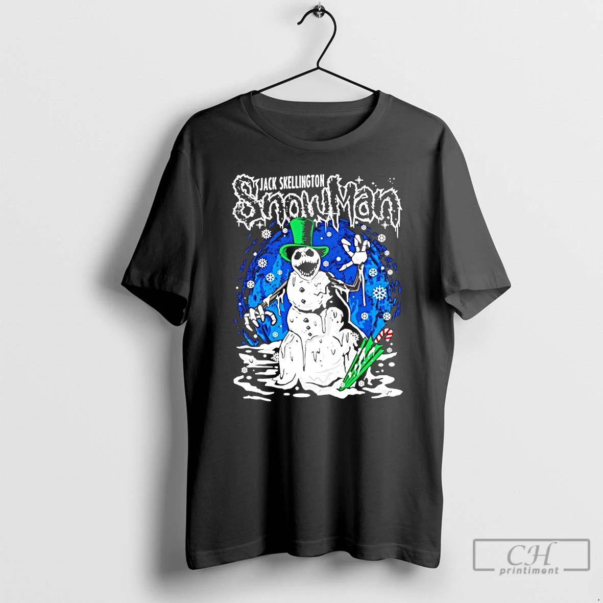 Classic Jack Skellington Snowman Horror Christmas T-Shirts, Hoodie, Sweatshirt | AU18TeeNovaLab.com