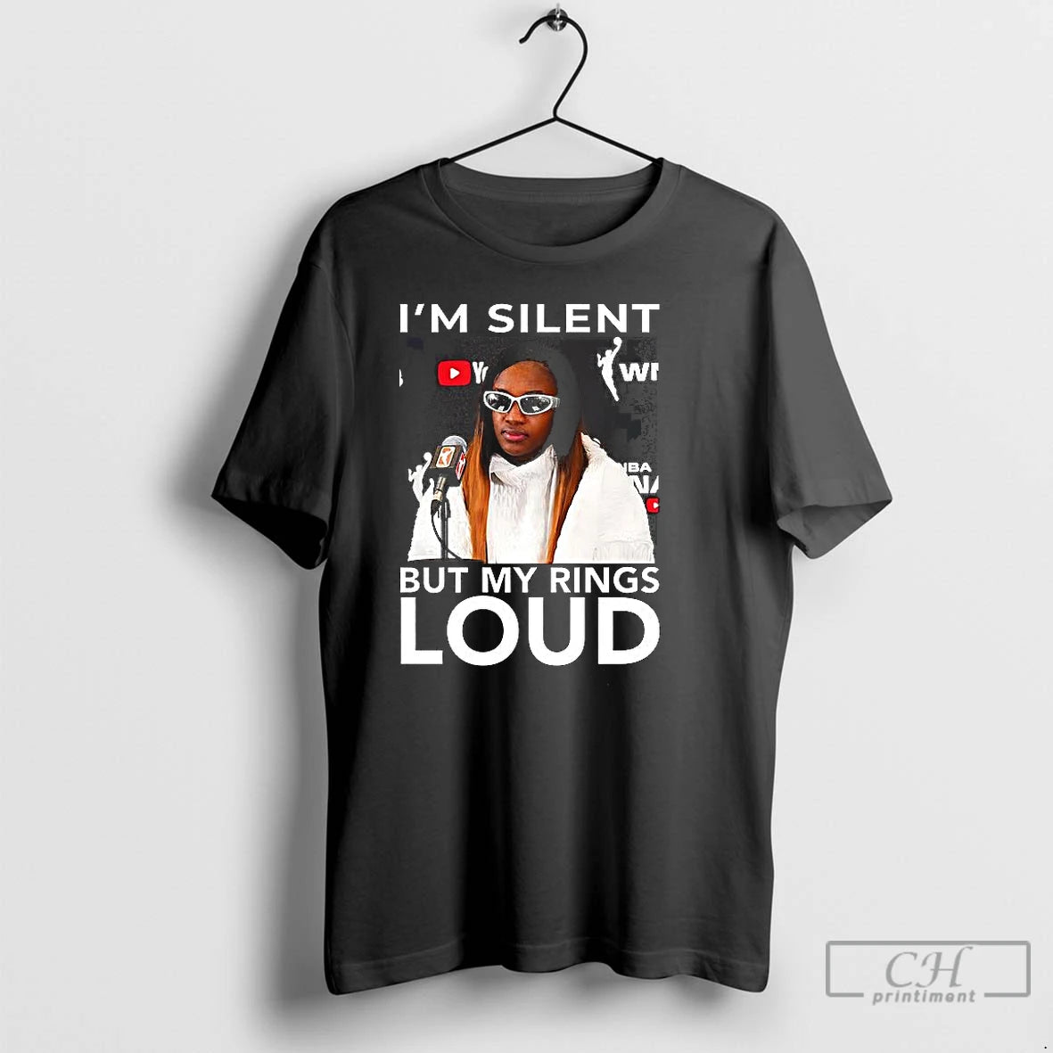 Classic Jackie Young Im Silent But My Ring Loud T Shirts Hoodie, Sweatshirt | AU18TeeNovaLab.com