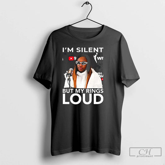 Classic Jackie Young Im Silent But My Ring Loud T Shirts Hoodie, Sweatshirt | AU18TeeNovaLab.com