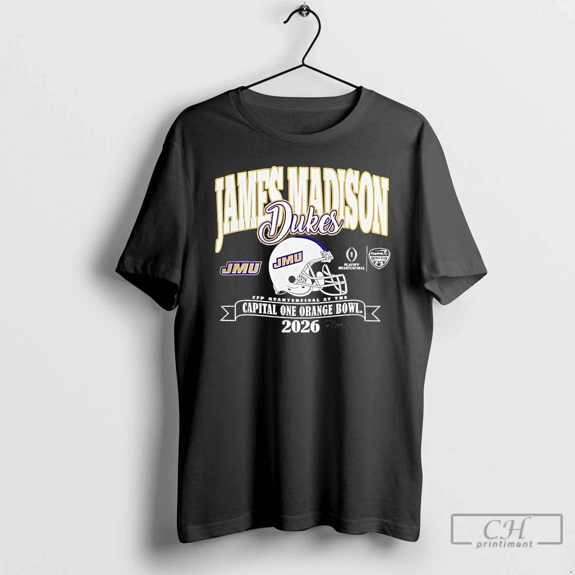 Classic James Madison Dukes Orange Bowl 2026 Cfp T-Shirts, Hoodie, Sweatshirt | AU18TeeNovaLab.com