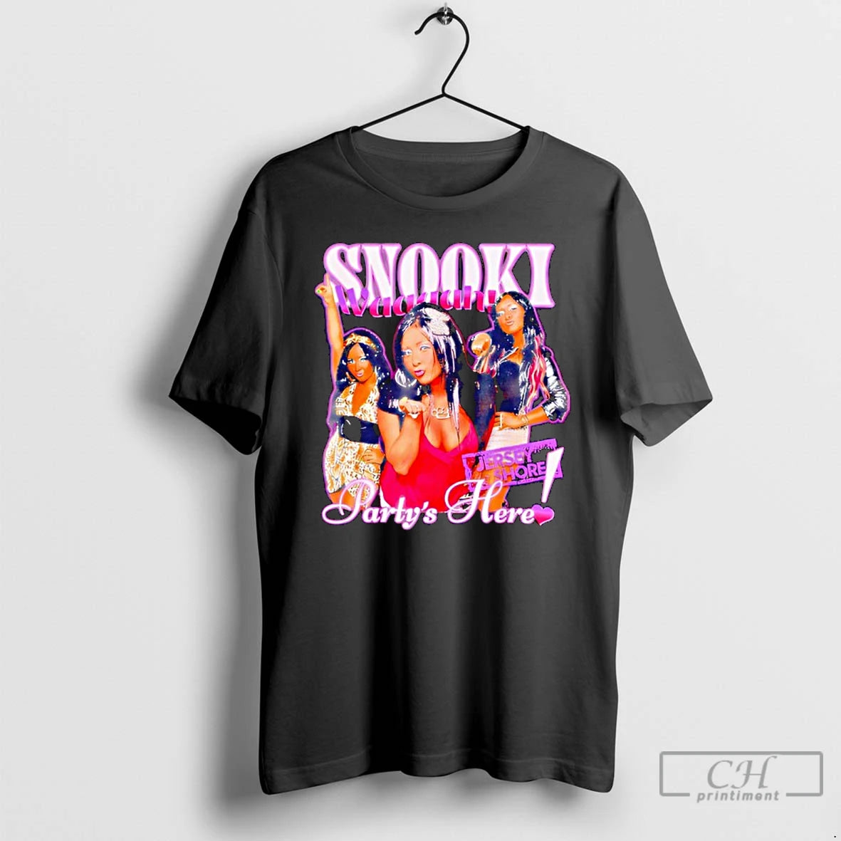 Classic Jersey Shore Partys Here Snooki T-Shirts, Hoodie, Sweatshirt | AU18TeeNovaLab.com