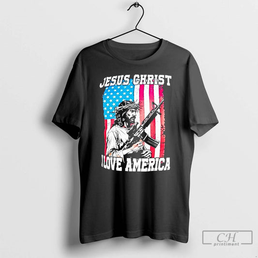 Classic Jesus Christ I Love America T-Shirts, Hoodie, Sweatshirt | AU18TeeNovaLab.com