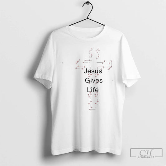 Classic Jesus Gives Life Simple T-Shirts, Hoodie, Sweatshirt | AU18TeeNovaLab.com