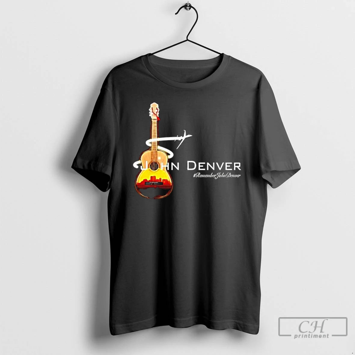 Classic John Denver Remember Guitar Graphic T-Shirts, Hoodie, Sweatshirt | AU18TeeNovaLab.com