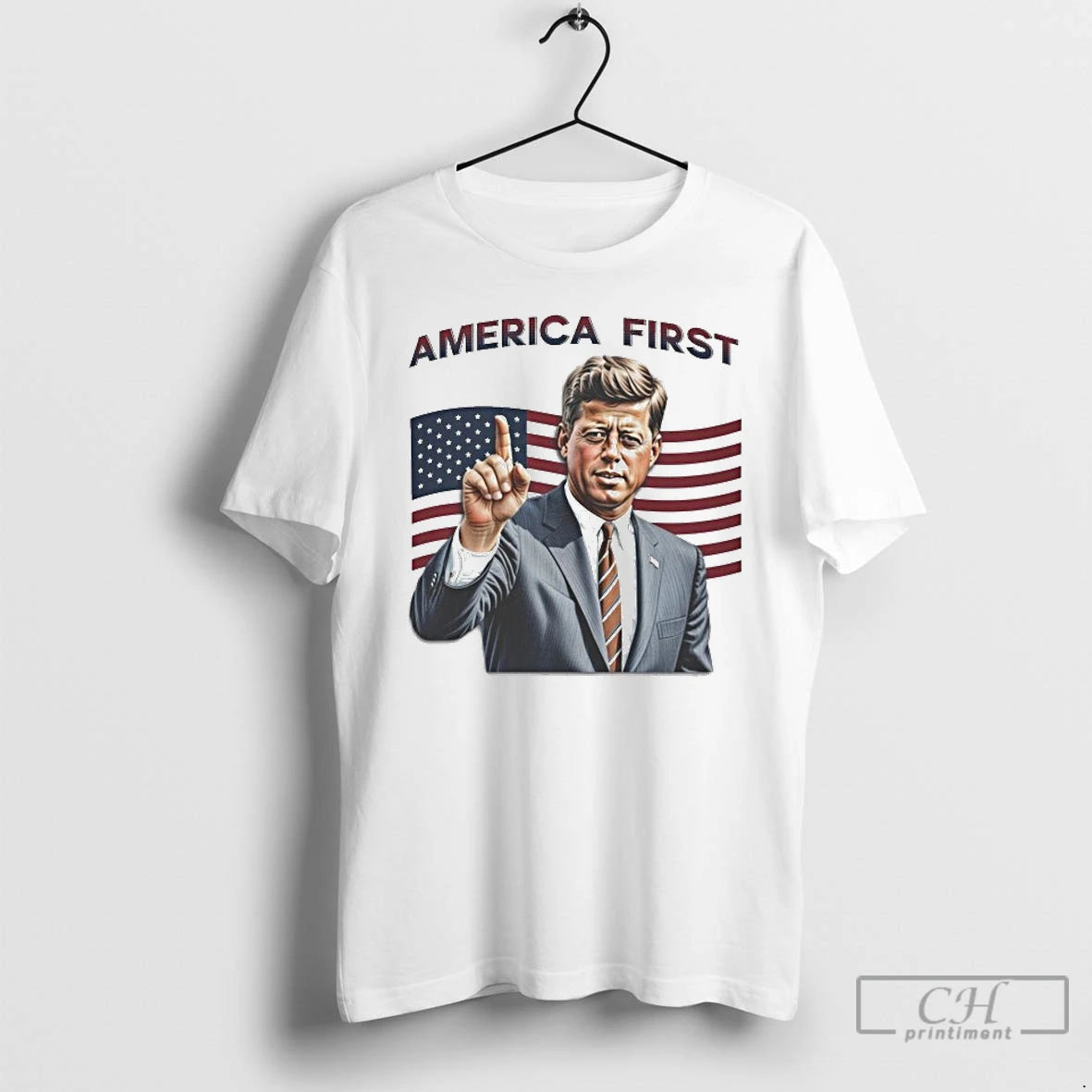Classic John F Kennedy America First Flag T-Shirts, Hoodie, Sweatshirt | AU18TeeNovaLab.com