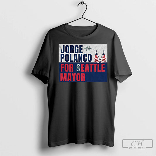 Classic Jorge Polanco Seattle Mariners For Seattle Mayor Usa Flag
