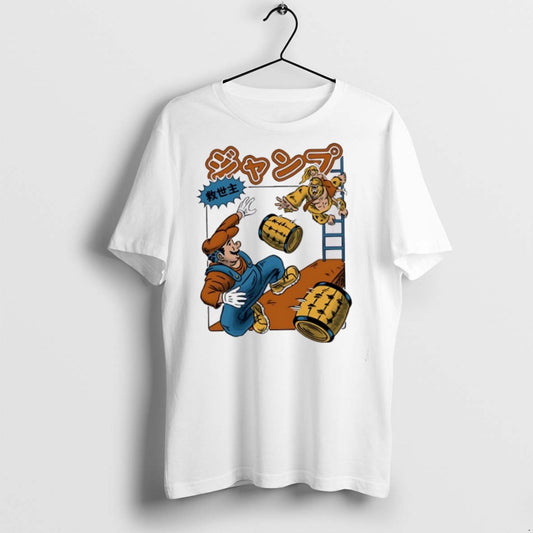 Classic Jumping Savior Cartoon Funny T Shirts