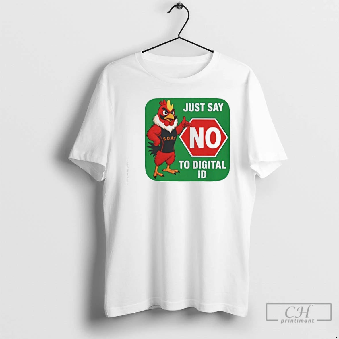 Classic Just Say No To Digital Id T-Shirts, Hoodie, Sweatshirt | AU18TeeNovaLab.com
