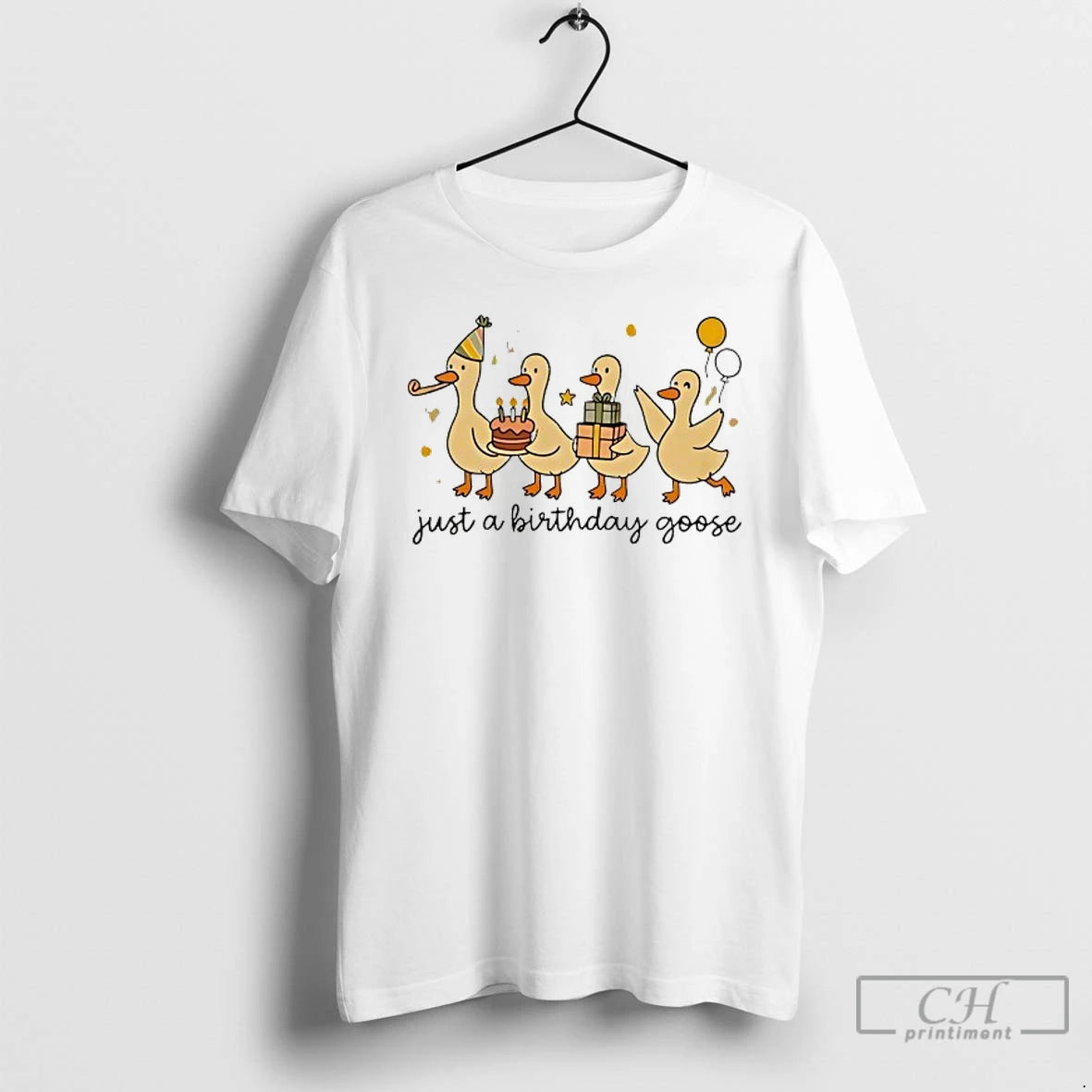 Classic Just A Birthday Goose T Shirts
