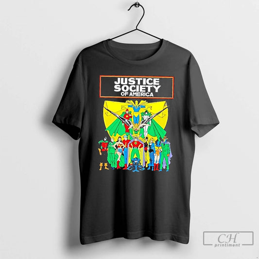 Classic Justice Society Of America Cartoon T Shirts