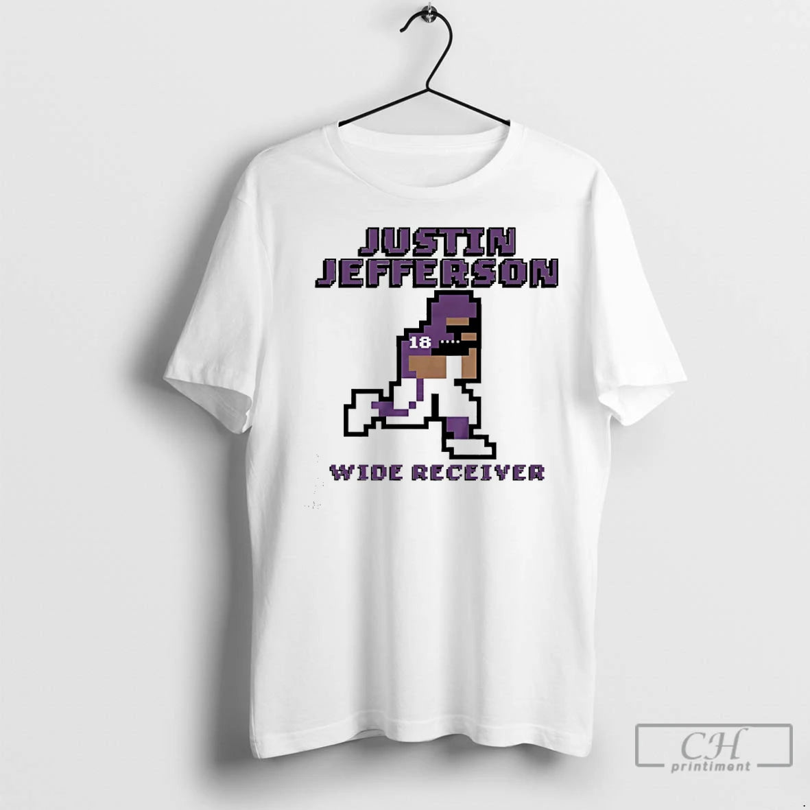 Classic Justin Jefferson Minnesota Vikings Wide Receiver Pixel T-Shirts, Hoodie, Sweatshirt | AU18TeeNovaLab.com