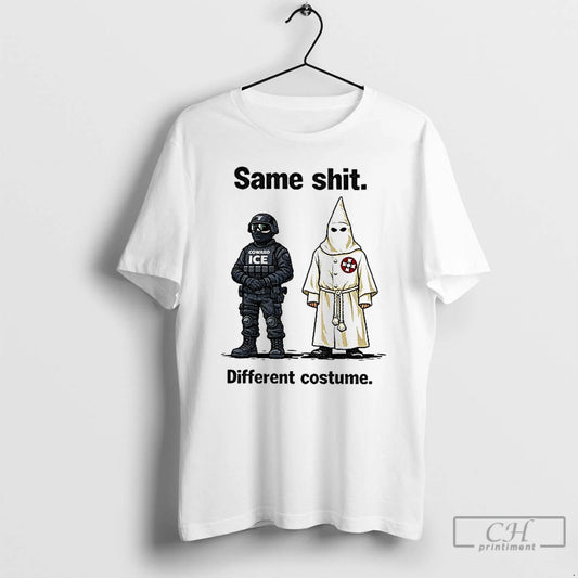 Classic Kkk Coward Ice Same Shit Different Costume T-Shirts, Hoodie, Sweatshirt | AU18TeeNovaLab.com
