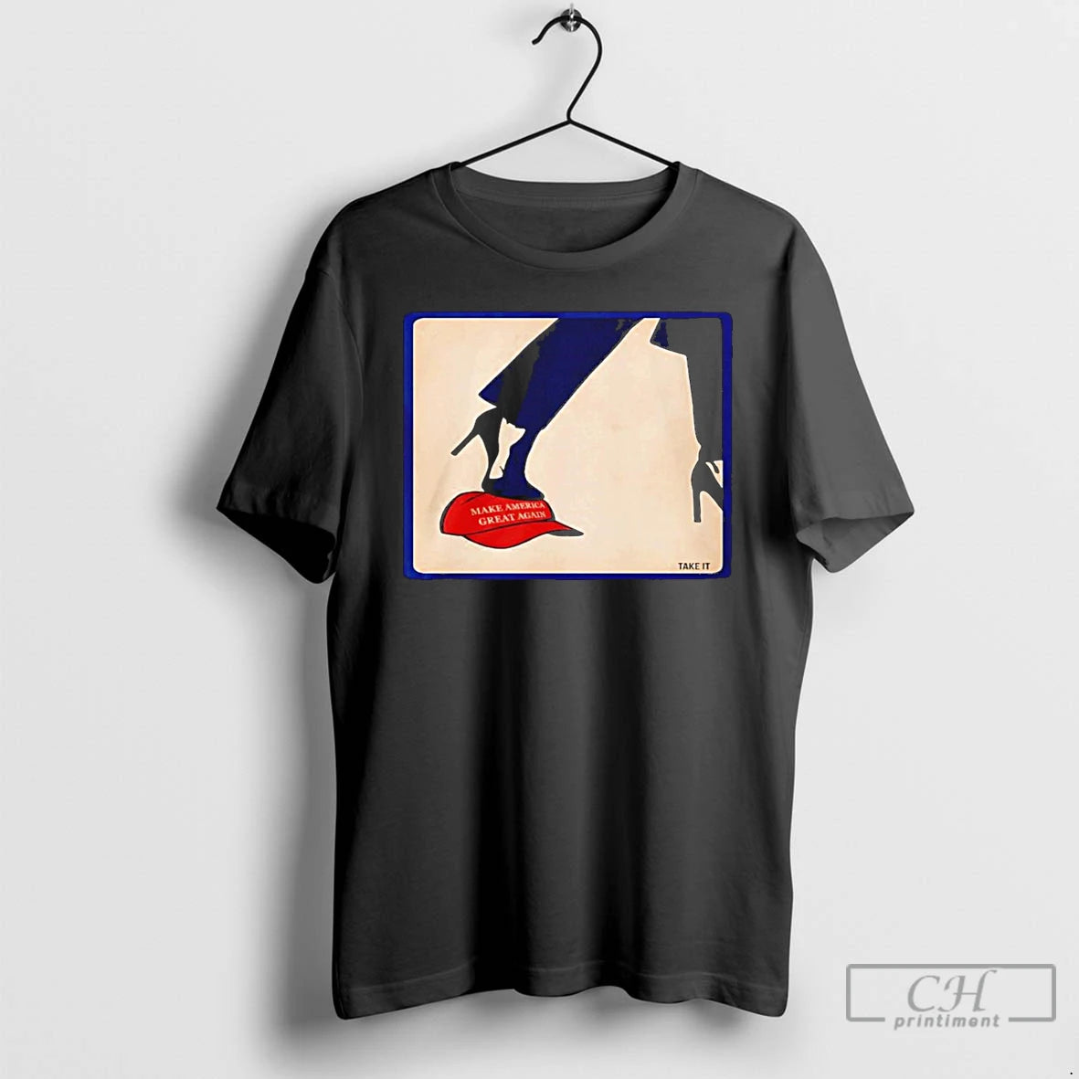 Classic Kamala 2024 Anti Maga High Heels Step On Red Hat T-Shirts, Hoodie, Sweatshirt | AU18TeeNovaLab.com