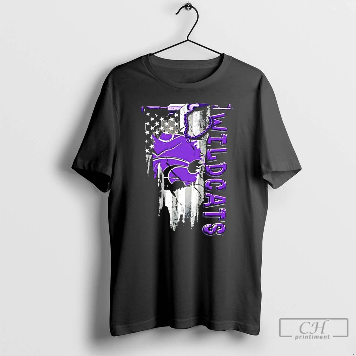 Classic Kansas State Wildcats Football Battle Shattered Usa Flag Rip Design T-Shirts, Hoodie, Sweatshirt | AU18TeeNovaLab.com