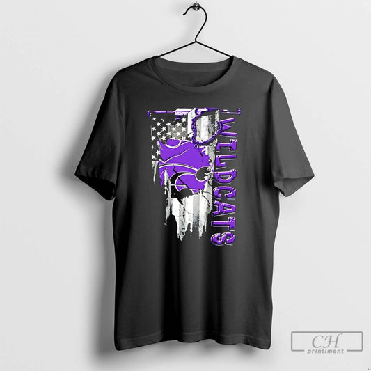 Classic Kansas State Wildcats Football Battle Shattered Usa Flag Rip Design T-Shirts, Hoodie, Sweatshirt | AU18TeeNovaLab.com