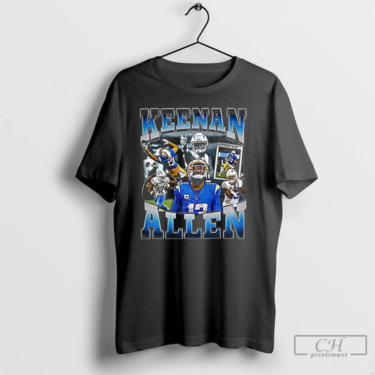 Classic Keenan Allen Los Angeles Chargers Football Player Collage Vintage T Shirts